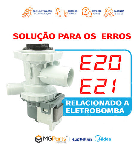 Eletrobomba Lava E Seca Toshiba 127v Twd-bj120m4 Twd-bj135m4 1