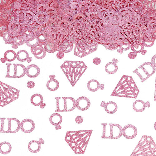 6 Confete, Anel De Diamante I Do Letter Shower Party 5