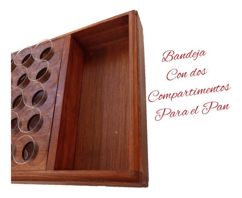 Arte Sano Rectangular Wooden Tray 48x20 Cm 1