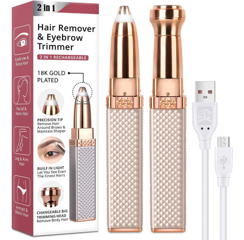 Bawless 2 In 1 Electric Hair Remover Eyebrow Lip Trimmer 0