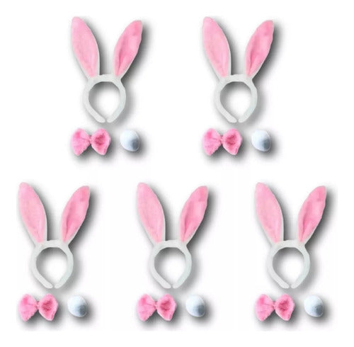 Tienda de Fiesta Bunny Ears Set with Bow and Tail 0