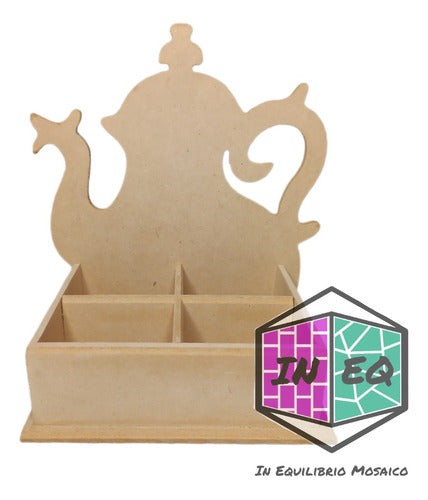 In Equilibrio Mosaico Tea Bag Organizer Teapot Shape 3