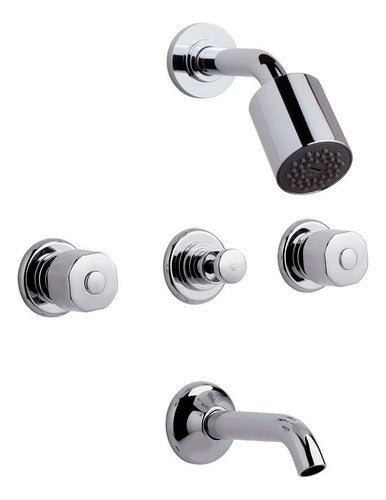 FV Arizona Compression Chrome Lavatory Shower Faucet 2