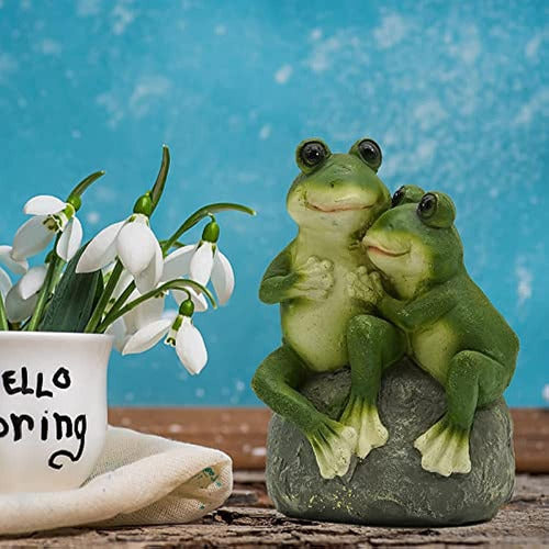 Haitianhome Frogs on Stone Statue 1