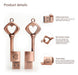 Borlterclamp - 64 GB USB 2.0 Memory Flash Drive, Retro Heart Key Shape 3