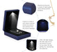 Estuche Con Luz Led Para Cadenas Y Colgantes - Azul 1