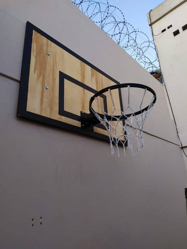 Professional Fixed Reinforced Solid Basketball Hoop with Net 3