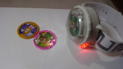 Digimon Reloj Juguete Fichas Sonido Luces 0