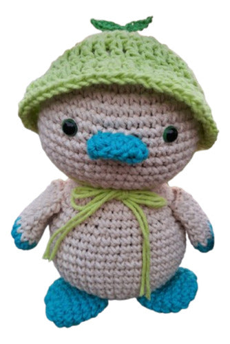 La estrella de Denahi Patito Amigurumi Bebés Muñeco De Apego Crochet 2