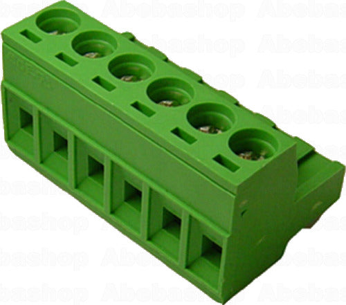 Abebashop Pack of 4 Plug-In Terminal Blocks 6 Ways Female to Cable 20A 0