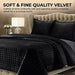 Tribeca Living Velvet Twin Quilt Set, Juego De Ropa De Cama 2