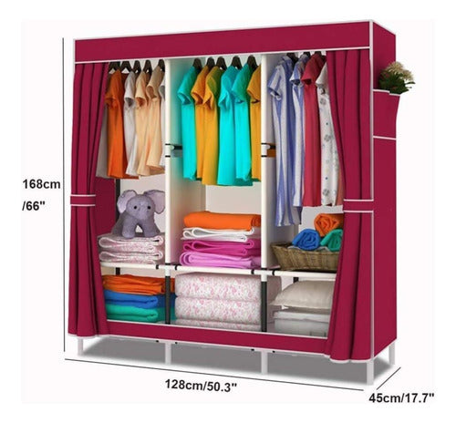 Closet Ropero Guardarropa 130x45x170-88130 - Sonivox 3