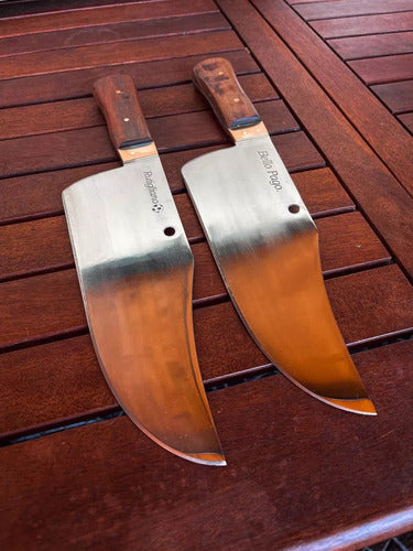 ParrillasArg Bowie Knife with Disc Blade and Leather Sheath 3