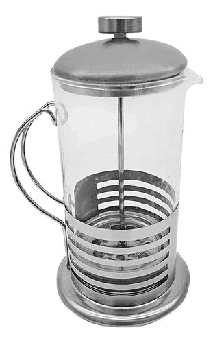 Compra Web French Press Coffee Maker, 600 ml, Stainless Steel - 12578 0