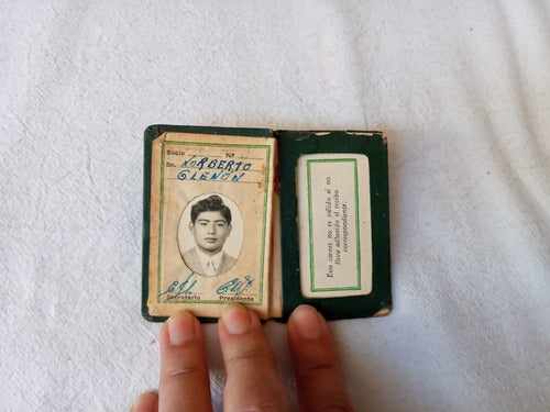 Antiguo Carnet Club Sporting De Santos Lugares 1