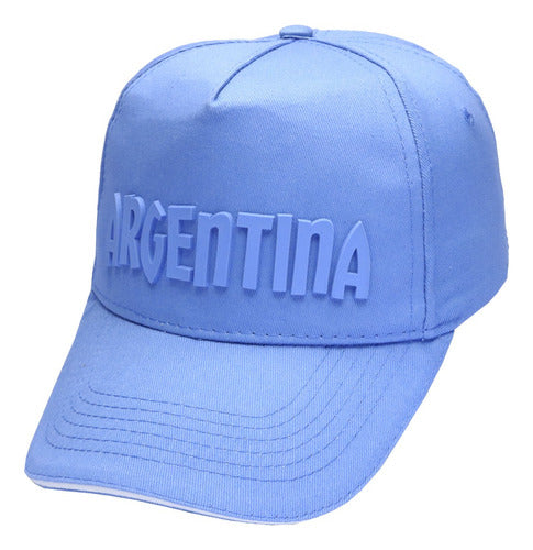 Gema Adult Curved Visor Cap with Argentina Patch - Model 108430 1