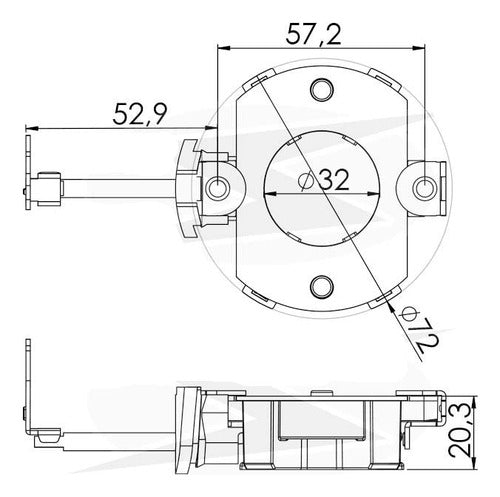 Porta Carbones Type Motorcraft Ford Ranger F100 F150 PC-2332 4