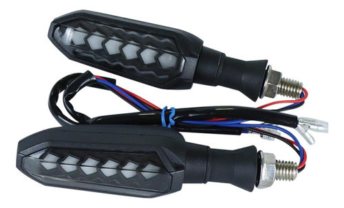 Faros Luz De Giro Guiño Led Ambar Posicion Blanca Azul 12v 1