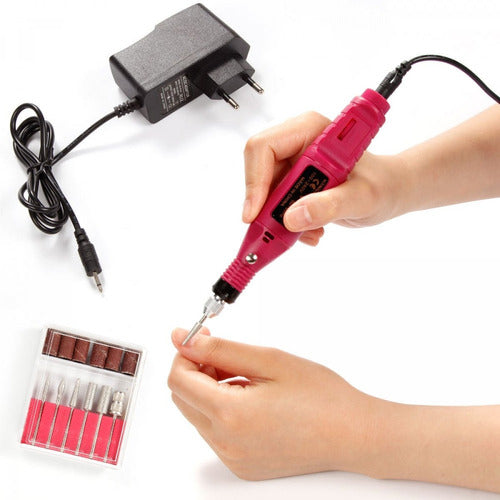 Professional Electric Nail Drill Manicure Set + Milling Cutter Kit 1