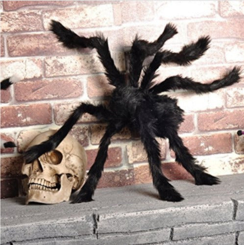 USGadget Technology Halloween 12 Inch Huge Realistic Furry Spider Indoor 1