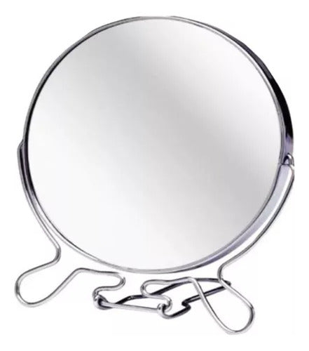 Dual Round Makeup Mirror with Magnification for Travel 0