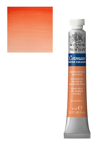 Acuarela Winsor & Newton Cotman 8ml Rojo Cadmio Palido 0