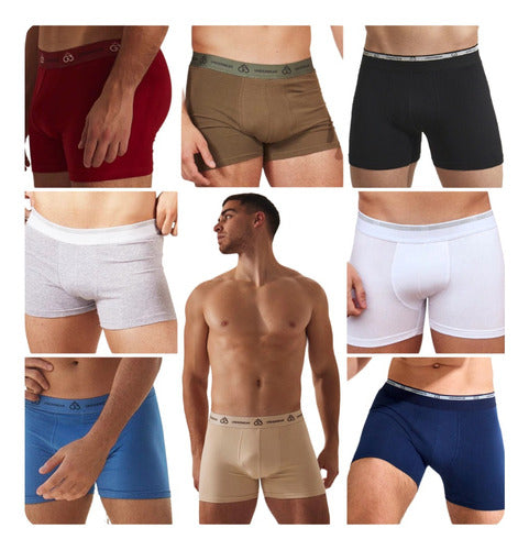 G3 Boxer Men Solid Cotton and Lycra Pack of 3 0