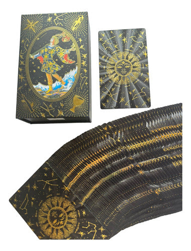 Gold Foil Tarot Holographic Rider Deck 0