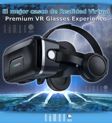 Professional Virtual Reality VR Headset + Sound + Joystick 1