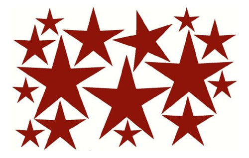 Wall Decor Plus More Variety Star Wall Vinyl Sticker 16 Pc 2 In A 8 In Peel 0