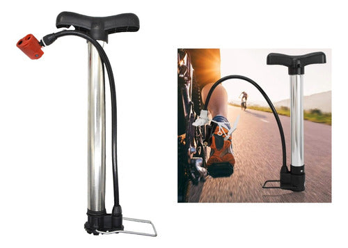 Mini Isamilma Metal Bicycle Inflator - 33cm Hand Pump 0