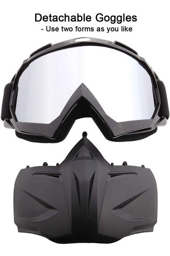 Sposune Open Face Face Shield Mask for Paintball, Motorcycle, and Skiing 5