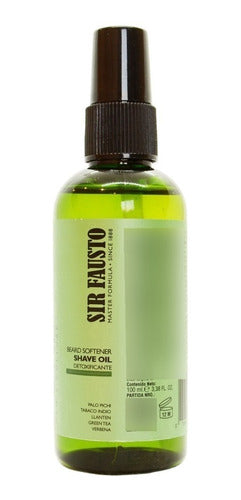 Sir Fausto Pure Shave Oil Detoxifying 100ml 2