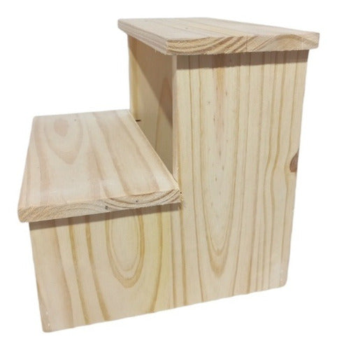 Banquito 2 Escalones Wooden Step Stool 2