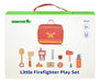 Tooky Toy Firefighter Suitcase - Wooden Toy Set 0