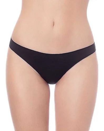 Pack of 2 Sol Y Oro Cotton and Lycra Basic Smooth Colaless Panties 7497 10