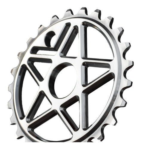 Eighties Pentagram BMX 25T Sprocket! High-End Polished 0