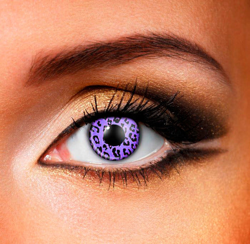 Kitch Tech Anime Cosplay Violet Animal Print Contact Lenses CL309 1