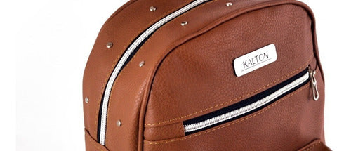Medium Urban Eco-Leather Backpack with Anti-Theft Pocket 18