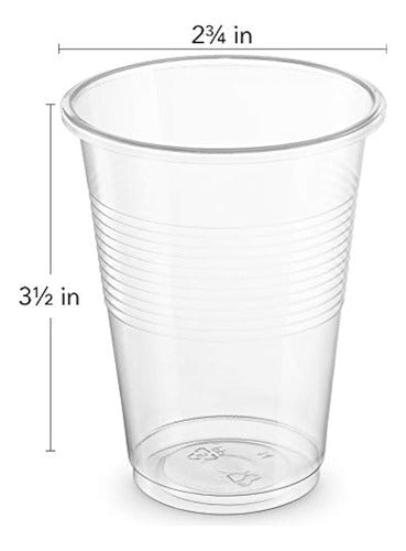 Plasticpro Transparent Disposable Plastic Cups, 7 oz 1