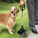 Perro Del Animal Doméstico Negro Pooper Scooper Poop Scoop L 4