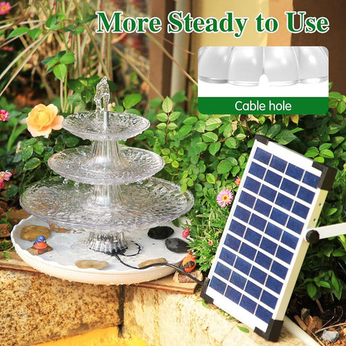 Aisitin 3 Tier Bird Bath with 5.5W Solar Pump 1