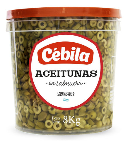 Cébila Aceitunas En Rodajas X 4 K. En Salmuera - Blanis 0