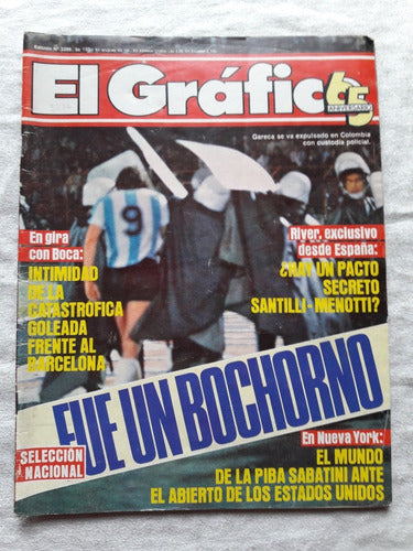 El Grafico N° 3386 Año 1984 Boca Gira Barcelona River 0