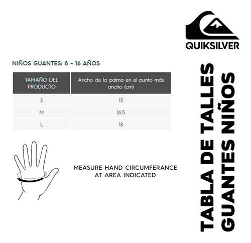 Quiksilver Waterproof Snow Mitt 10K Size L 2