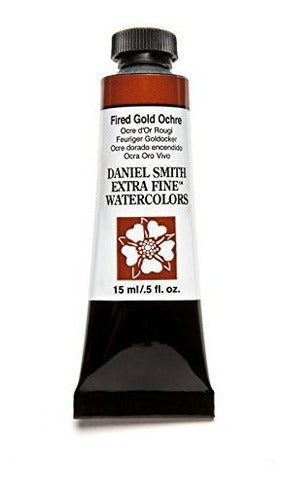 Daniel Smith Extra Fine Watercolor 15ml - Fired Gold Ochre 4