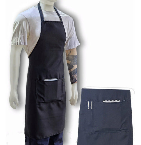 Linco Pack 5 Antistain Aprons with Pocket - Black Kitchen Gastro 2