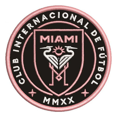 Parche Bordado Inter De Miami 9cm Diámetro Club Nuevo Messi 2