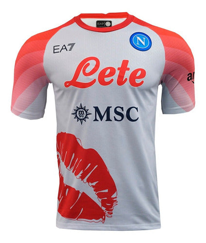 SSC Napoli EA7 2023 Valentine's Day Edition T-Shirt - Adult 0
