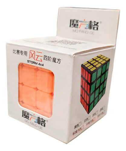 Kitch Tech Cubo Magico Mo Fang Ge 4x4x4 Storm Stickerless 1